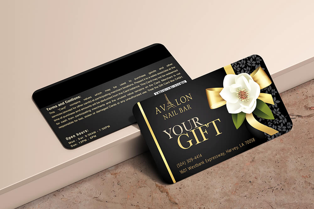 avalon gift card design