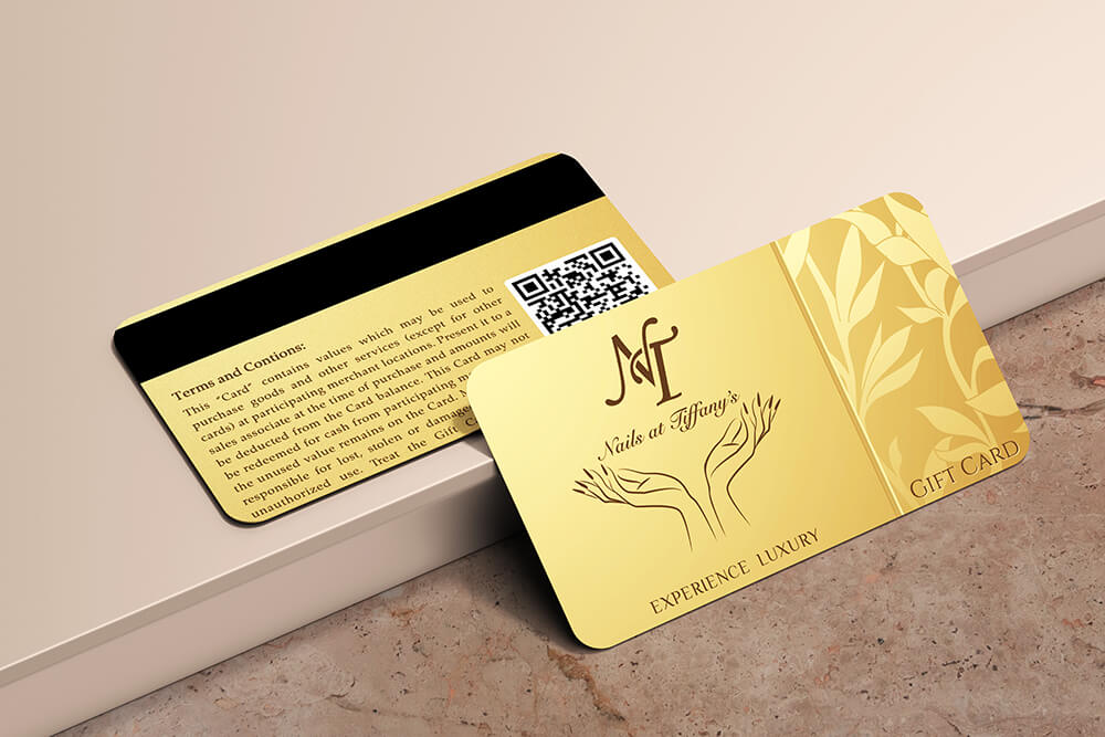 nail at tiffanny gift card design