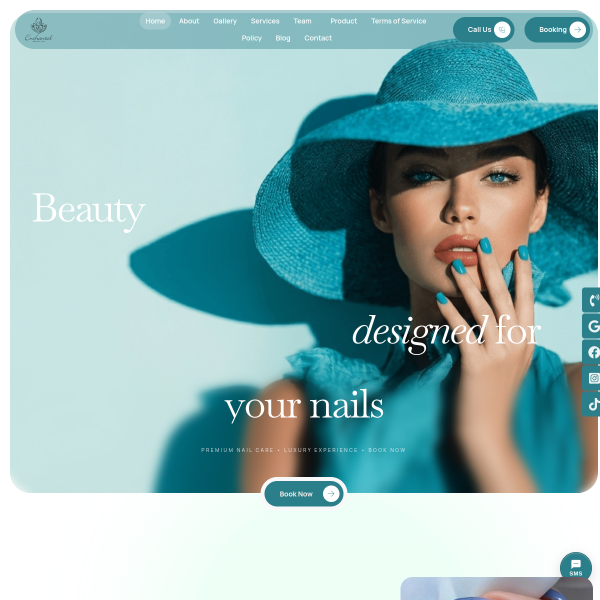 Enchanted Beauty Spa website example